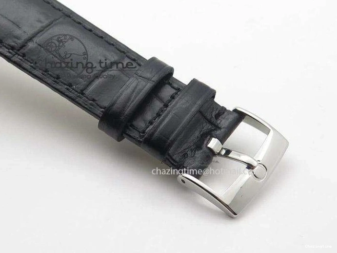 0501 Functional De Ville MK 1:1 Best Edition SS White Dial On Black Leather Strap A 8260